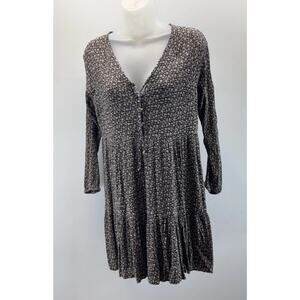 American Eagle boho cotrage floral tiered mini dress size S